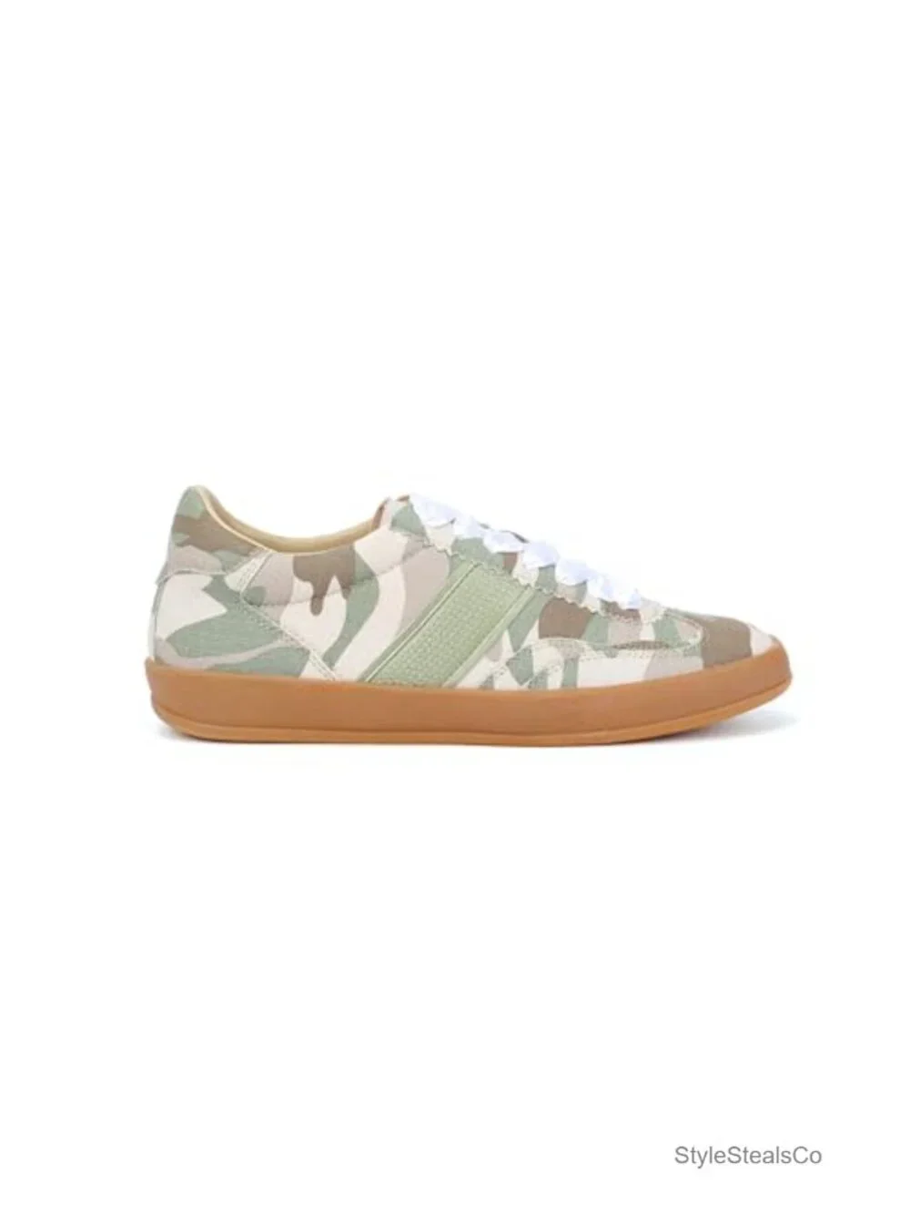 Mi.iM Dixie Women's Fashion Sneakers – Stripe Faux Suede Lace-Up Shoes (NOT